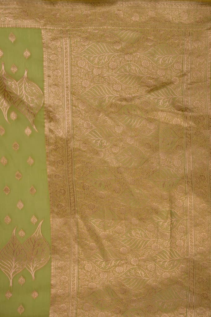 Mimosa Women's Woven Design Banarasi Style Art Silk Saree With Blouse Piece : SA00001766OLFREE — photo 6