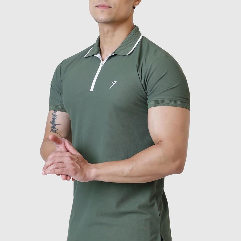 Stride Polo T-shirt Olive