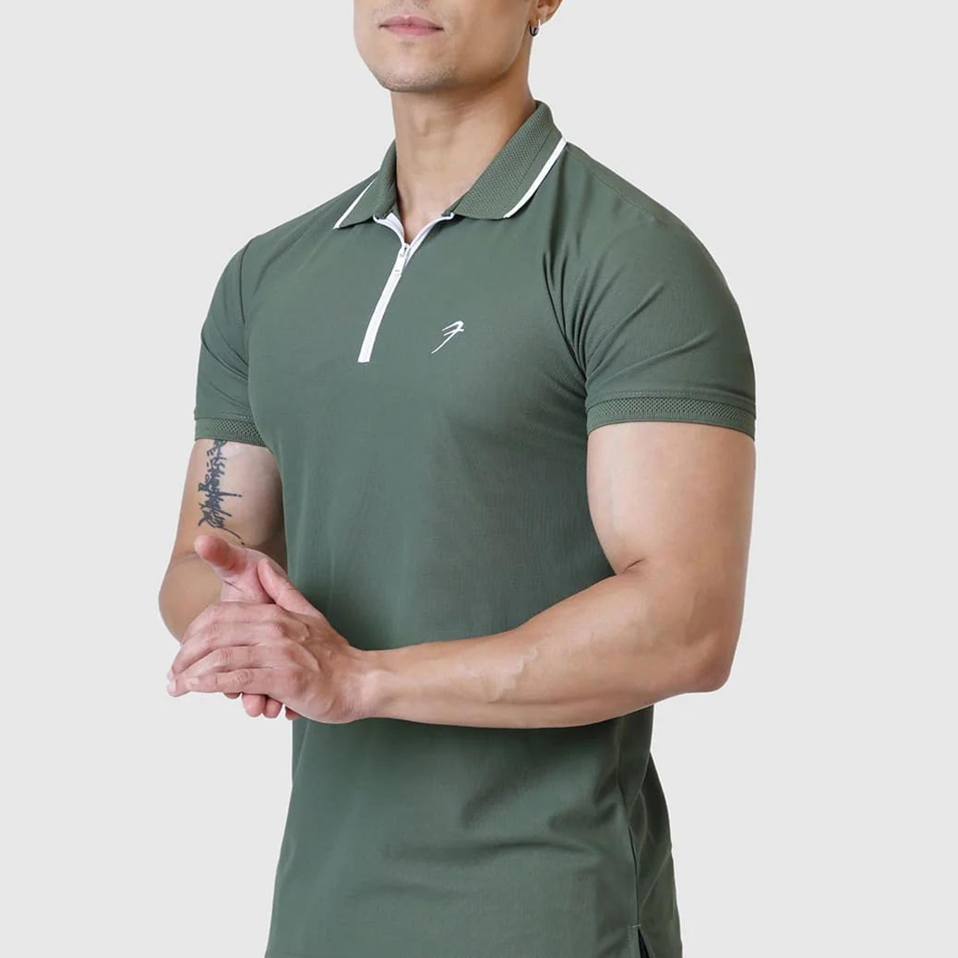 Stride Polo T-shirt Olive