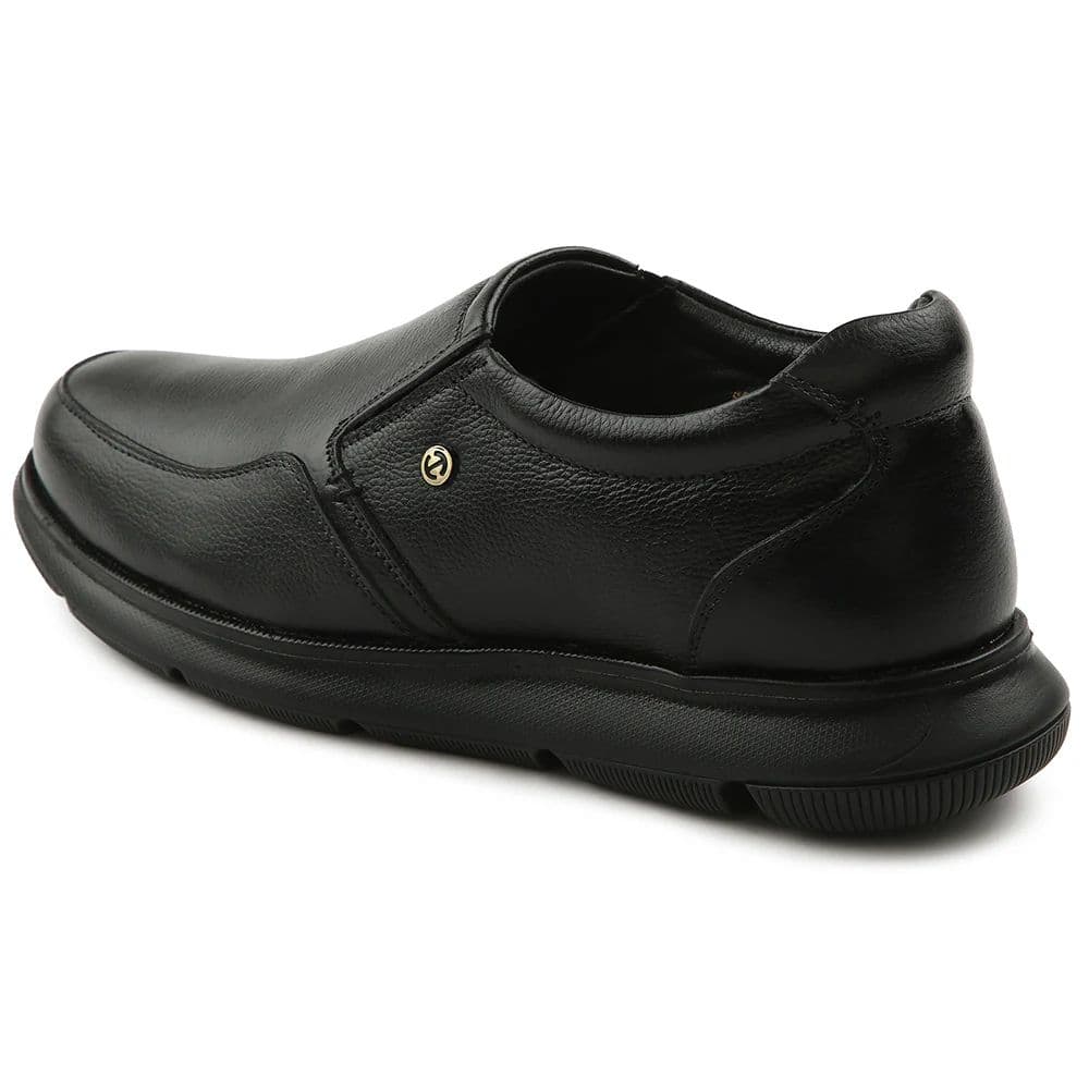 Healers Black Casual Non Lacing Moccasin For Men S984-01 By Liberty — photo 6