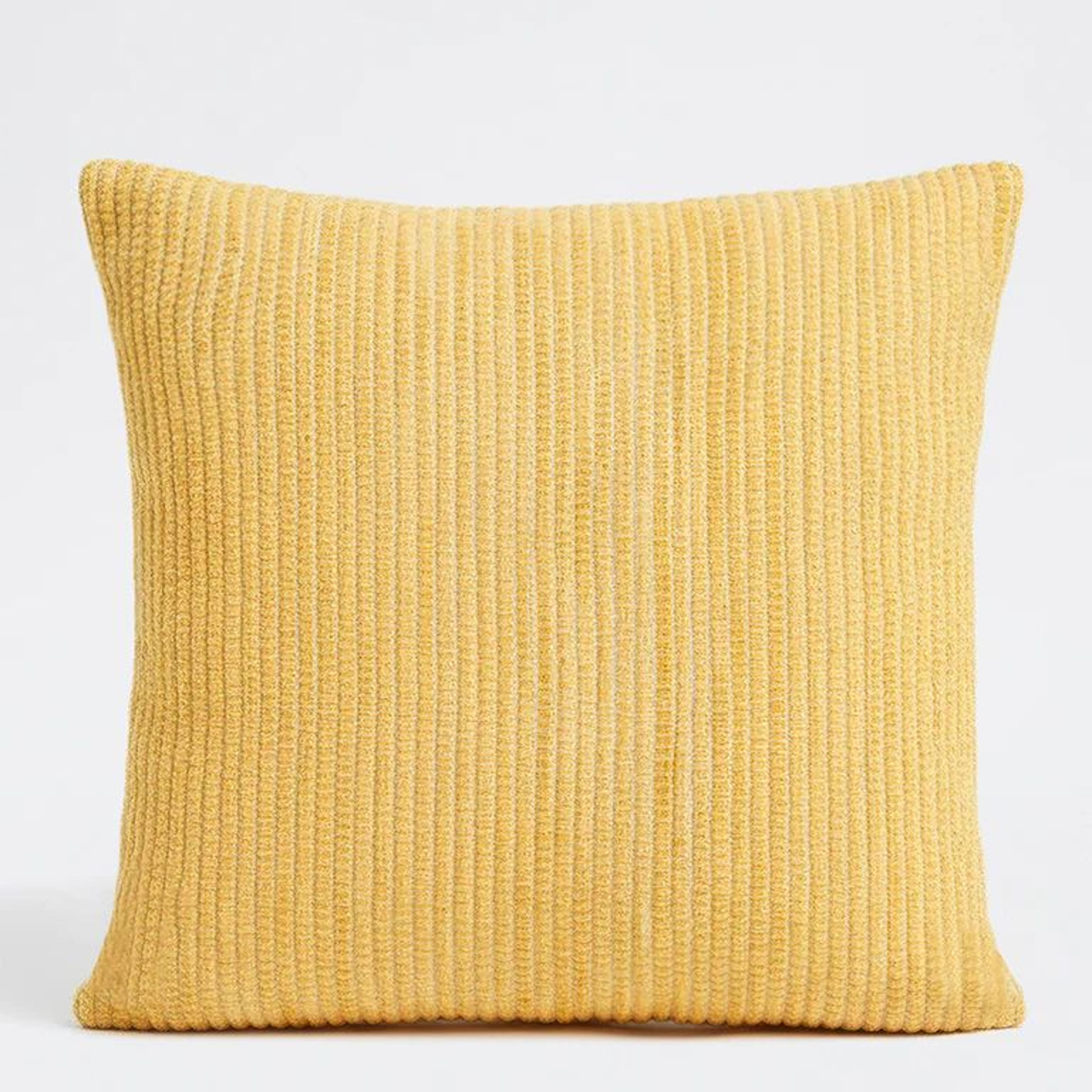 Westside Home Yellow Textured Cusion Cover