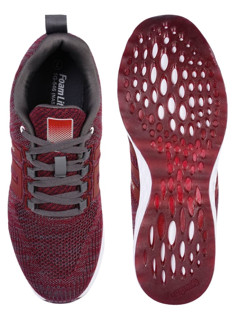 NASA Maroon Men's Running Shoes — photo 4