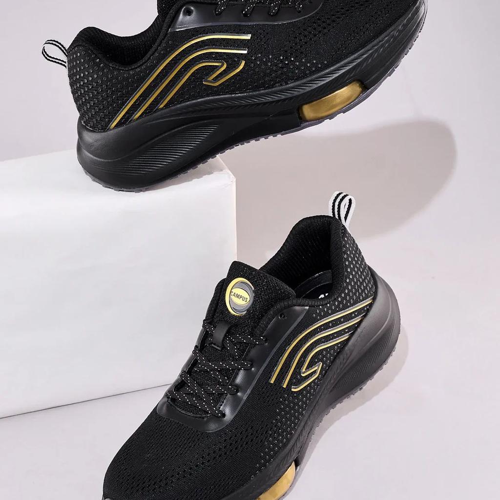 THROS Black Men's Running Shoes