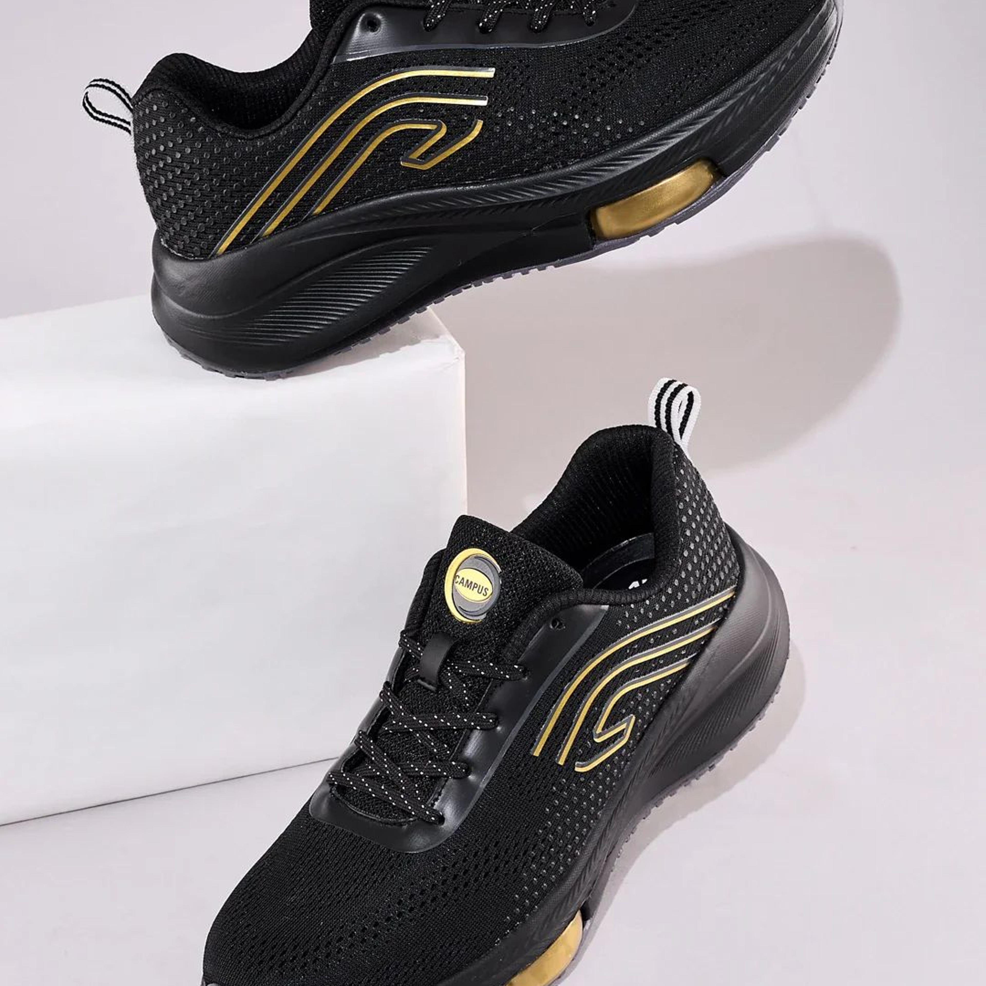 THROS Black Men's Running Shoes