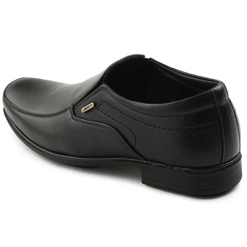 Fortune Black Formal Non Lacing Moccasin For Men H202-02 By Liberty — photo 6
