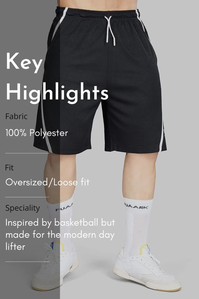 Drip Oversized Shorts Black — photo 7