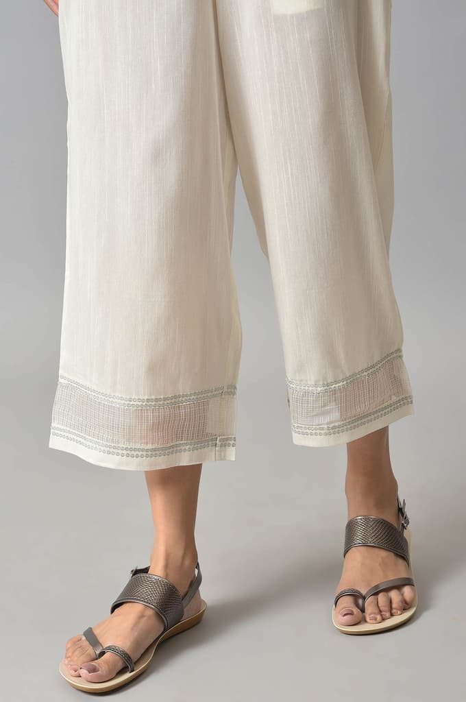 White Gathered Culottes — photo 8