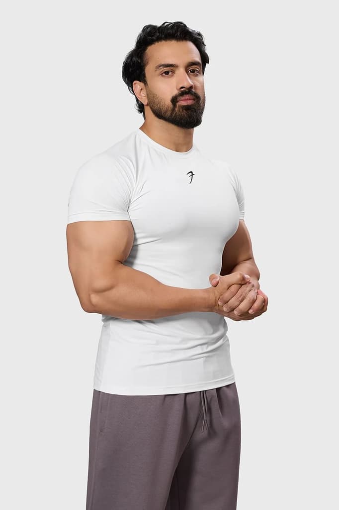 Bare Nylon T-shirt White — S