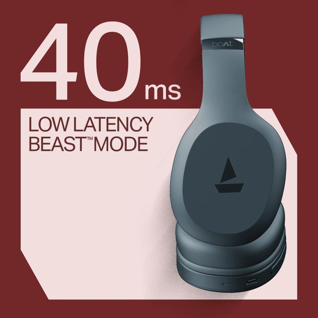 boAt Rockerz 412 | Wireless Headphones with 40mm Drivers, BEAST™ Mode, ENx™ Tech & 60H Playback — photo 9