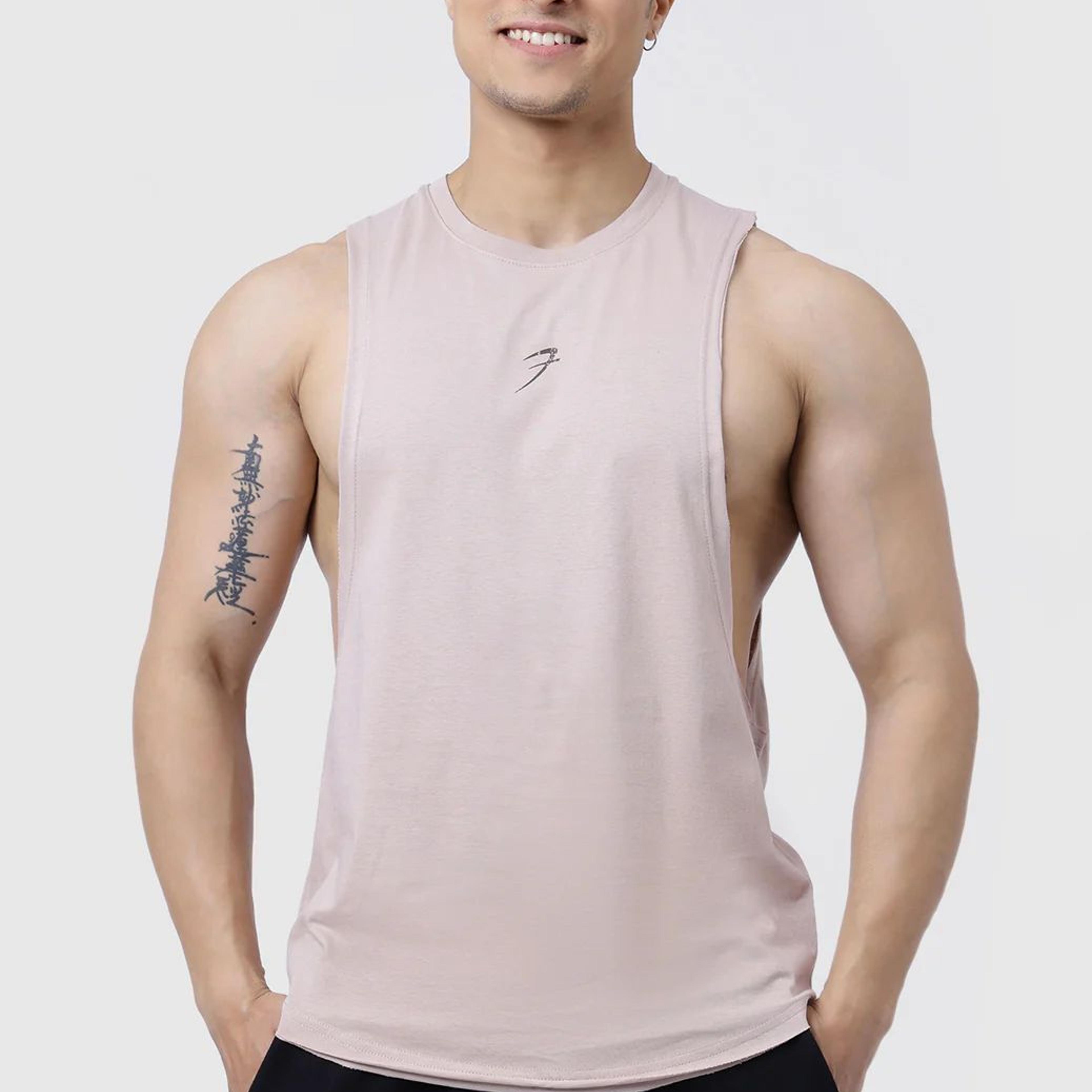 Drift Deep Arm Tank Beige