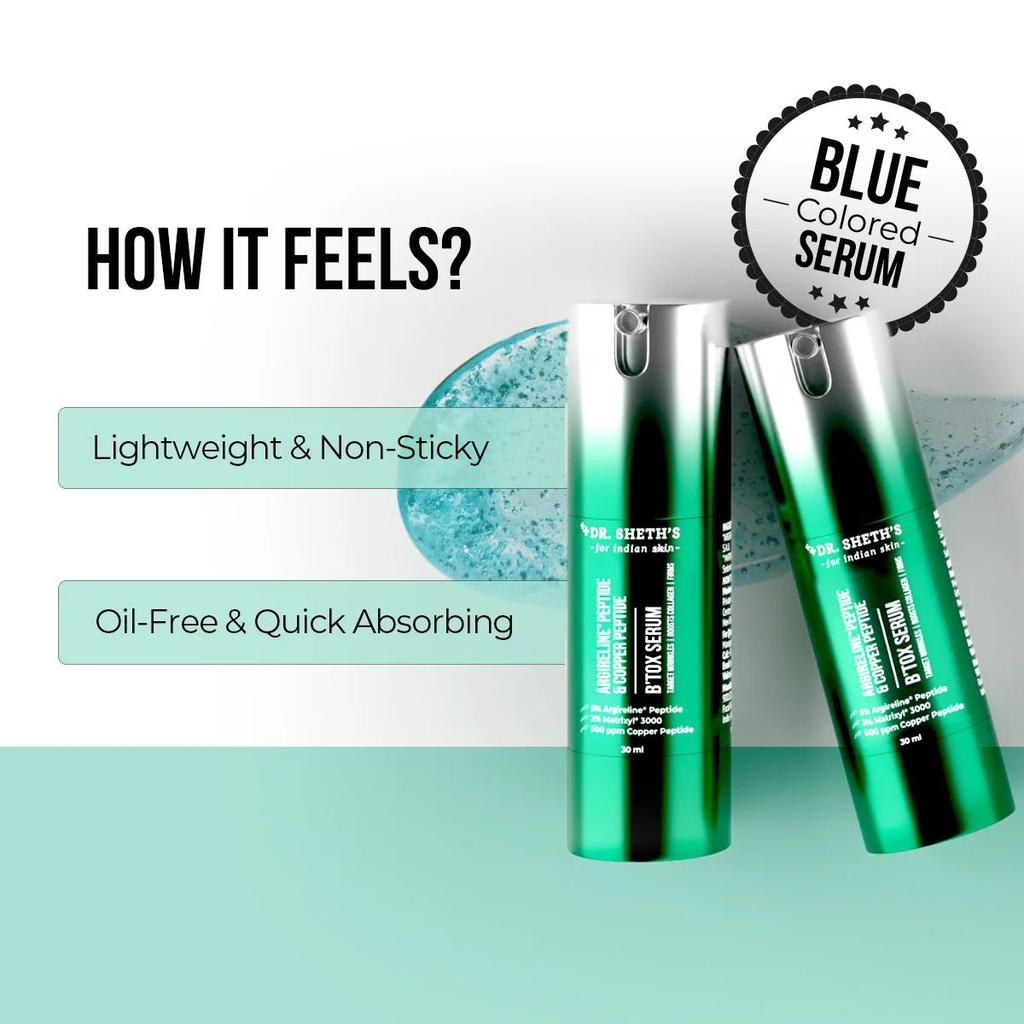 Argireline® Peptide & Copper Peptide B'tox Serum - 30ml
