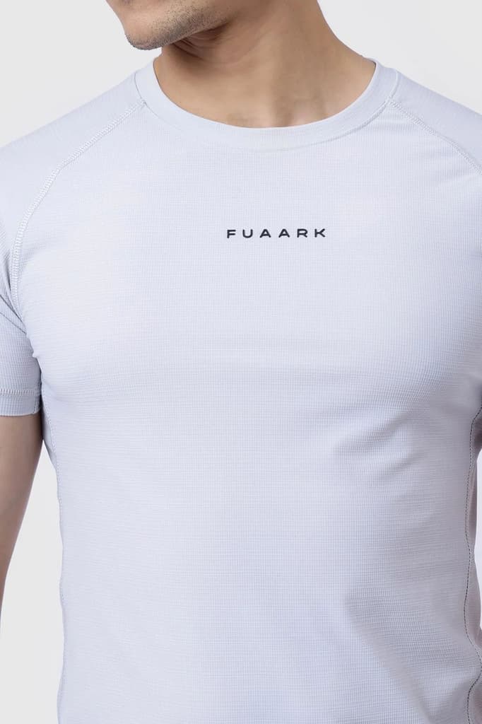 Blaze Nylon T-shirt Grey and 2 in 1 Compression Shorts Black — photo 3