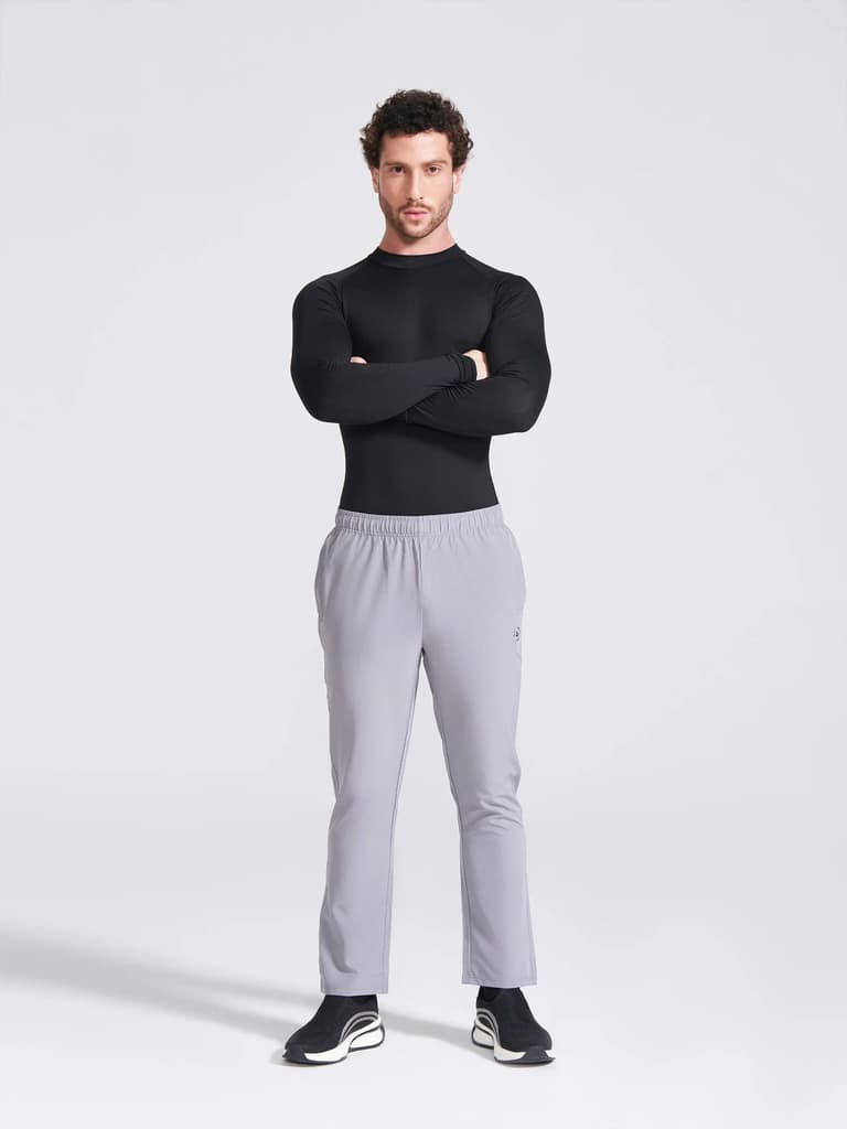 Men's Grey Regular Fit Track Pants — photo 7