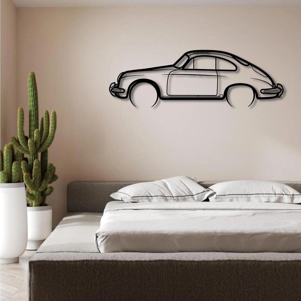 1954 PORSCHE 356 PRE-A 1500 COUPE METAL WALL ART — photo 3