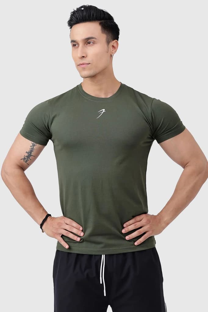 Pulse T-shirt Olive — photo 3