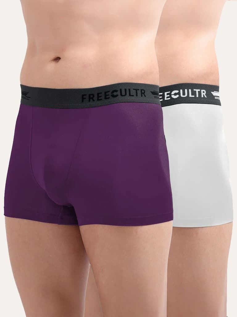 Men's Anti-Bacterial Micro Modal Trunk in Contrast Waistband (Pack of 2) — photo 15