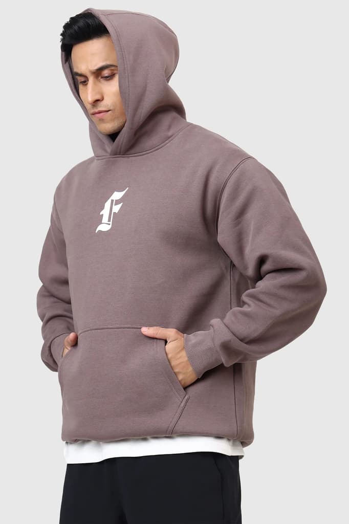Rage Oversized Hoodie Brown — photo 8