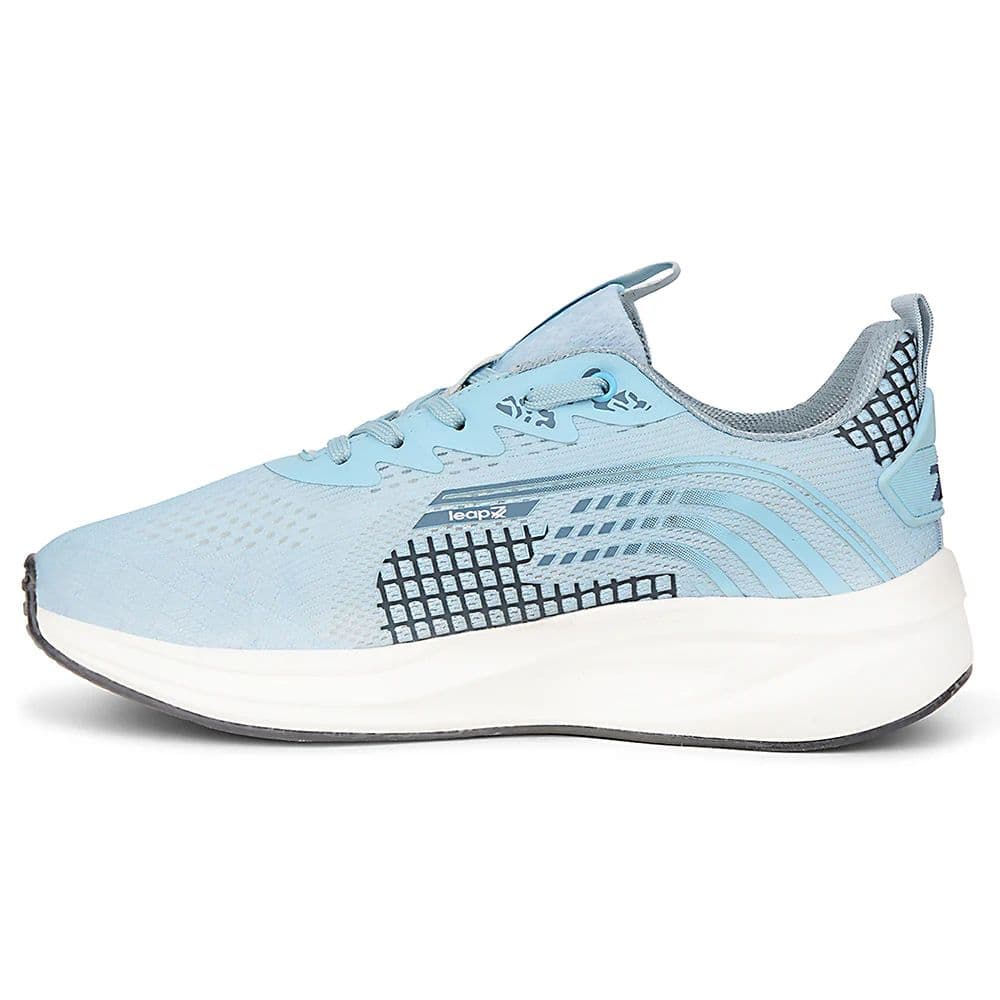 Leap7x Sky Blue Sports Lacing Running Shoes For Men KAPSTER-1 By Liberty — photo 3
