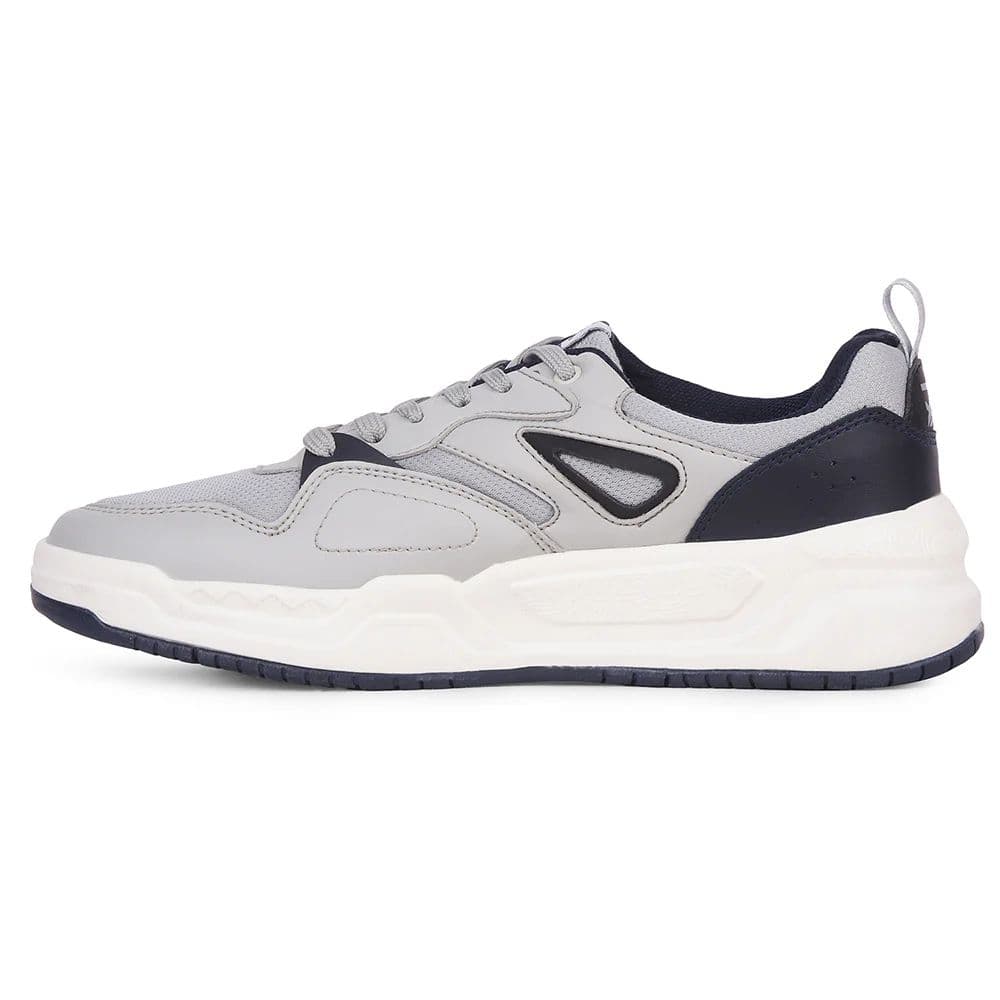 LEAP7X Light Grey Casual Lacing Sneakers for Men LORDSTEP-E By Liberty — photo 5