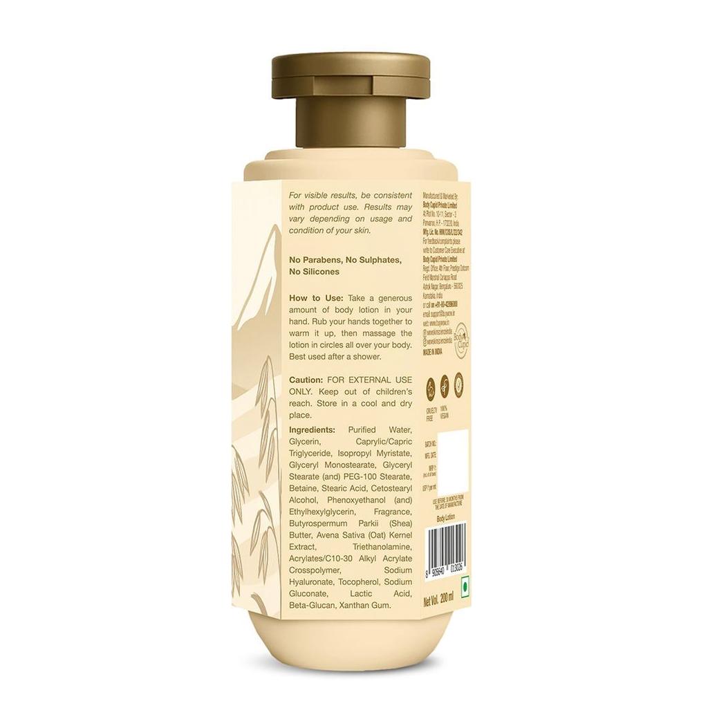 Vegan Nordic Oat Milk Soothing Body Lotion Soothes & Nourishes Dry
