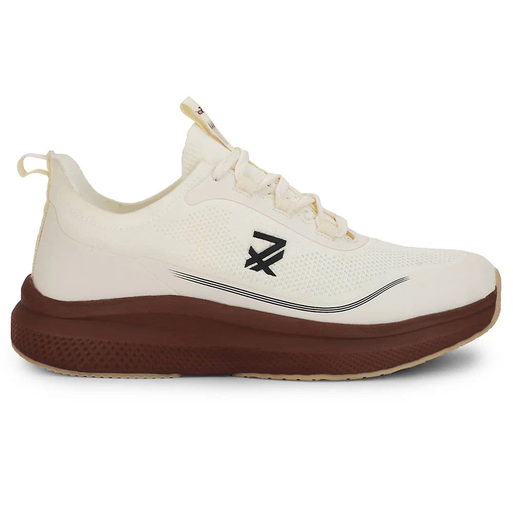 Leap7x Beige Sports Lacing Running Shoes For Men AUSTRIA-1 By Liberty — photo 2