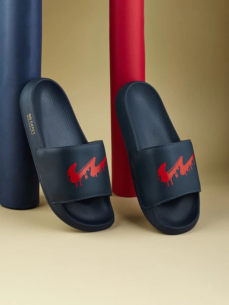 SL-443 Navy Men's Slides