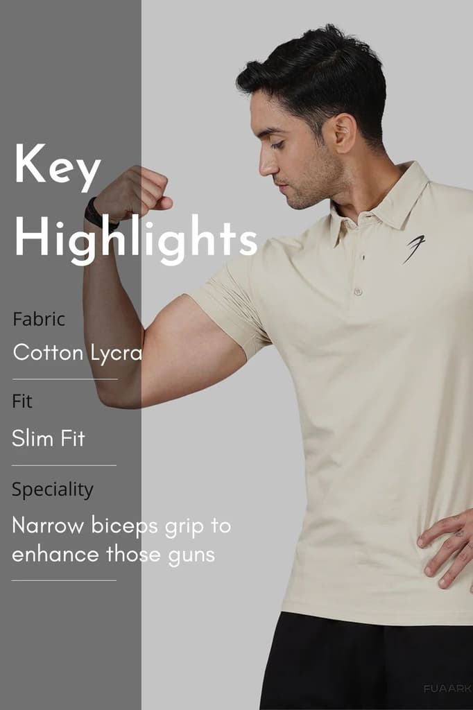 Polo T-shirt Beige — photo 7