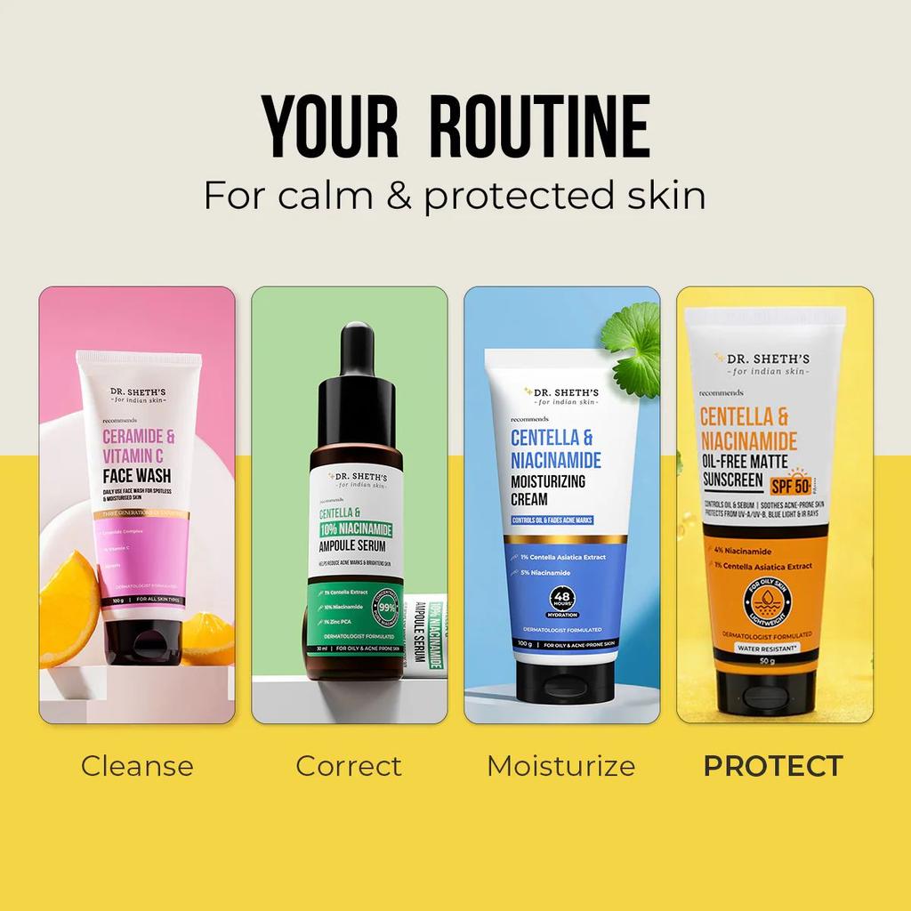 Centella & Niacinamide Oil-Free Matte Sunscreen - 50g