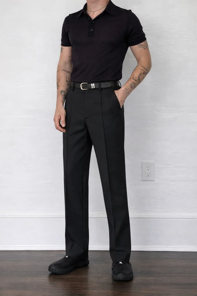 Straight Korean Pin-Tuck Pants — photo 3