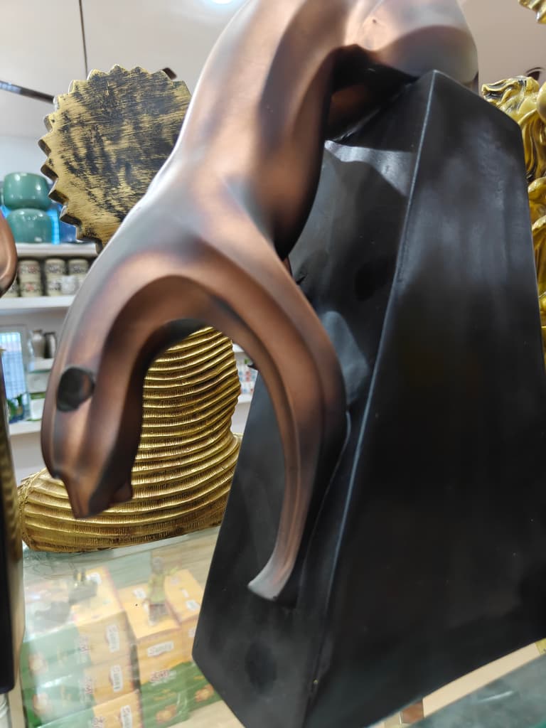 Bronze Horse Statue | Decorative | Metal | Gold