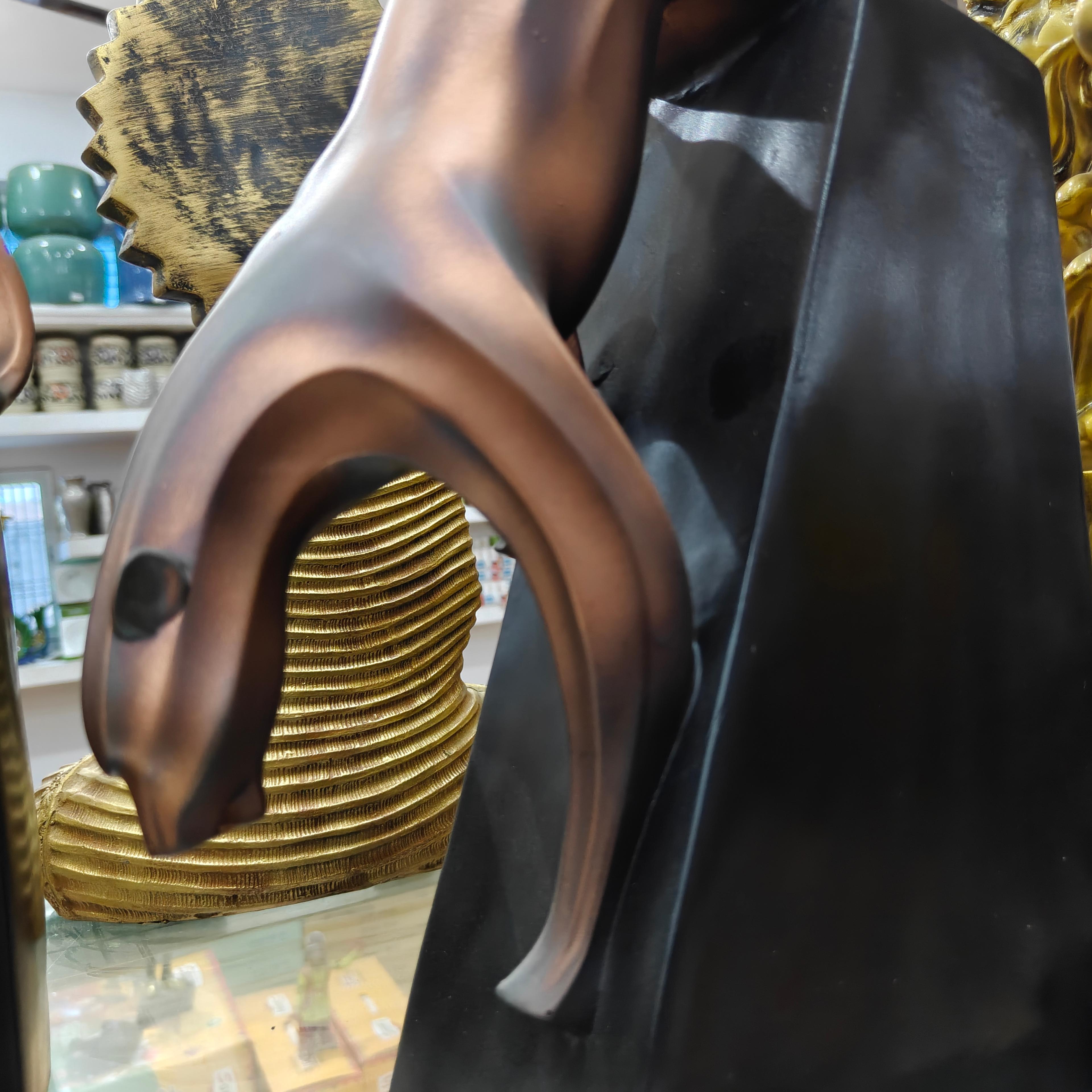 Bronze Horse Statue | Decorative | Metal | Gold