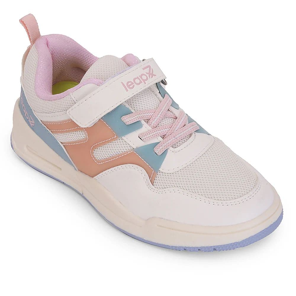 Leap7x Peach Casual Non Lacing Sneakers For Kids ENVY-5VE By Liberty — 11C/29 / Peach
