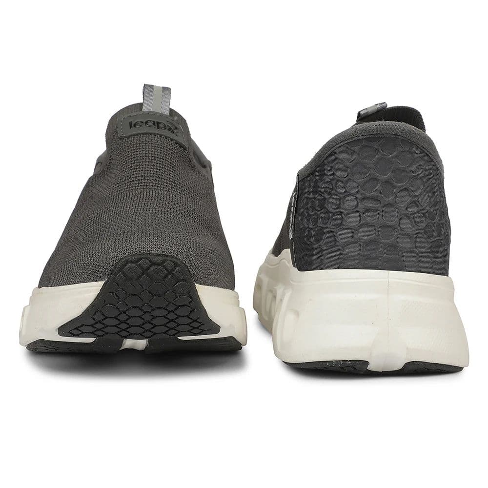 LEAP7X AIRFLOW-20 EAZYGO Dark Grey Sports Running Shoes for Men — photo 6