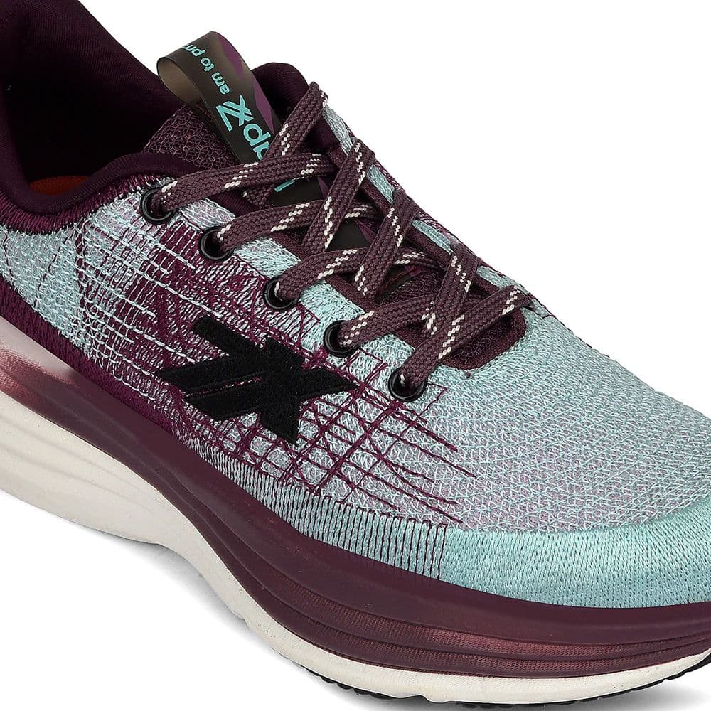 Leap7x Purple Sports Lacing Running Shoes For Women WAVESTAR-4 By Liberty — photo 4