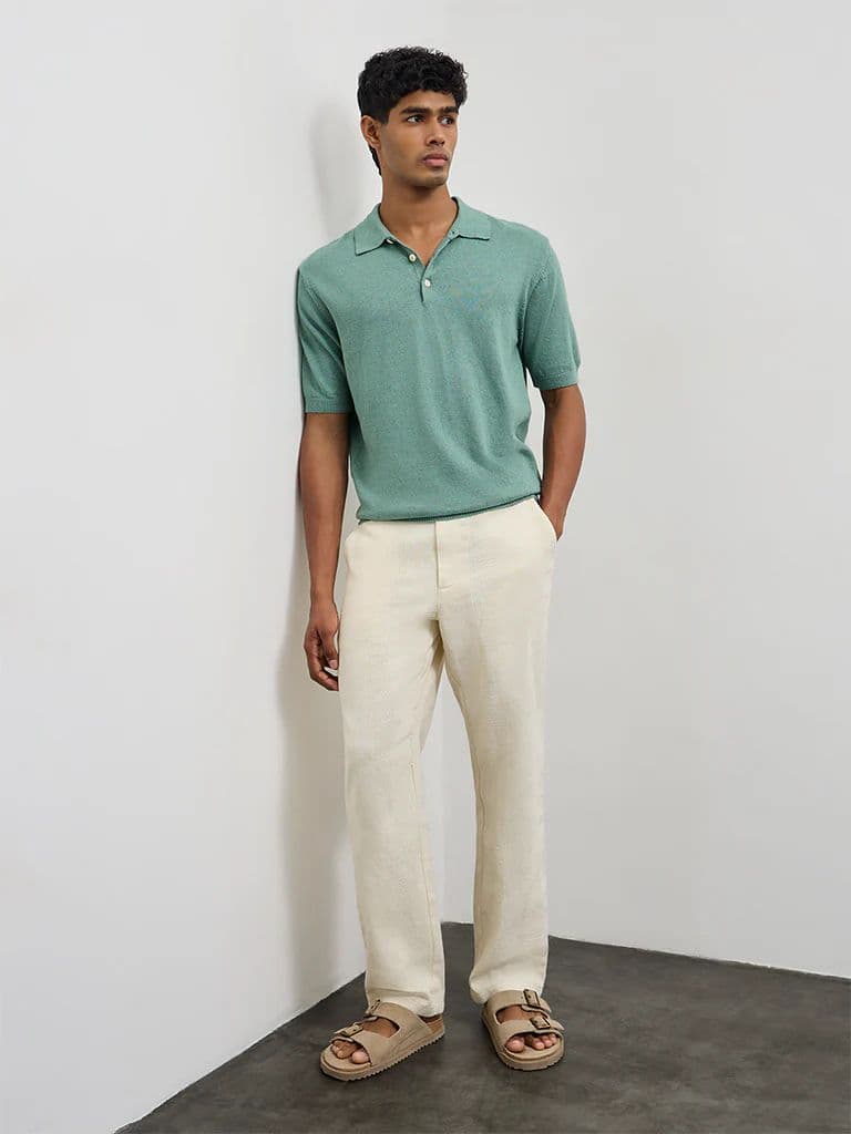 ETA Sage Relaxed-Fit Cotton-Blend Polo T-Shirt
