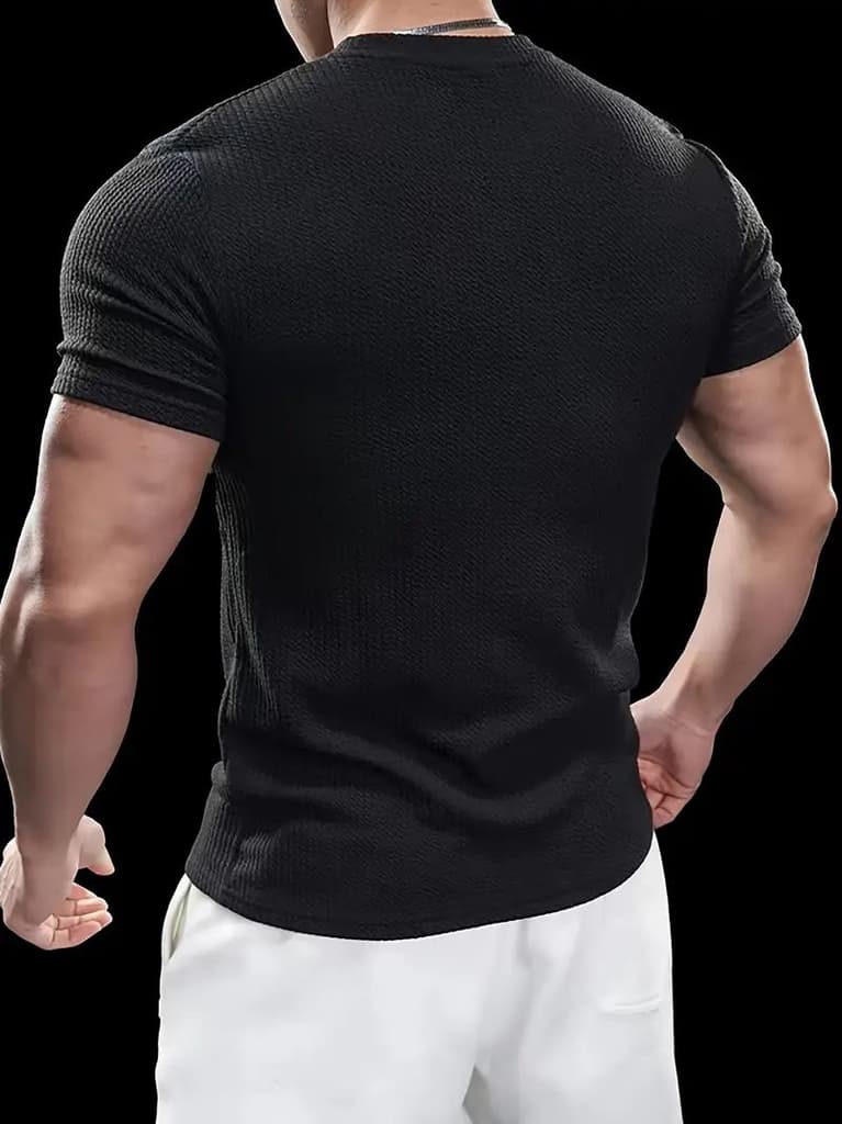 Premium Textured Round Neck T- Shirt — photo 8