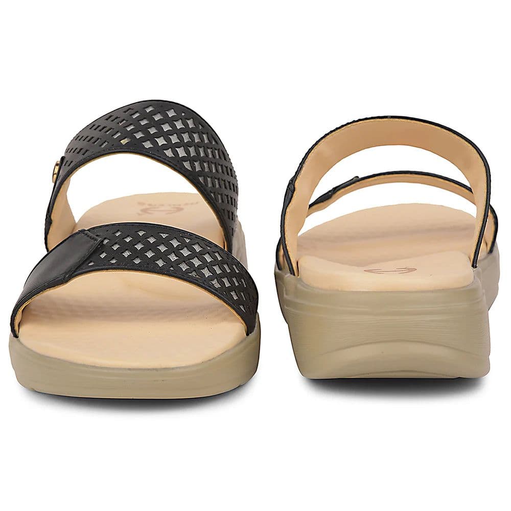 Healers Black Casual Slipper For Women SOFTER-7W By Liberty — photo 6