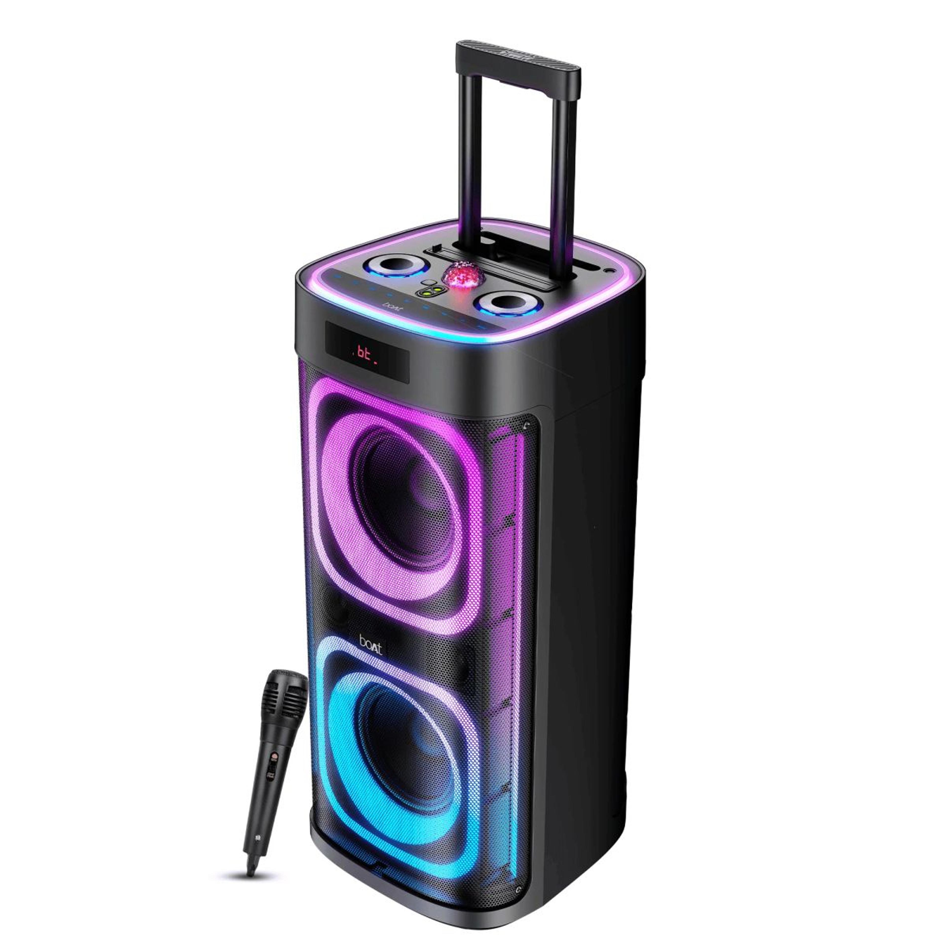 boAt PartyPal 700 | Bluetooth Speaker with 300W Sound, RGB Lights, 6 Hours Playback, Karaoke & TWS