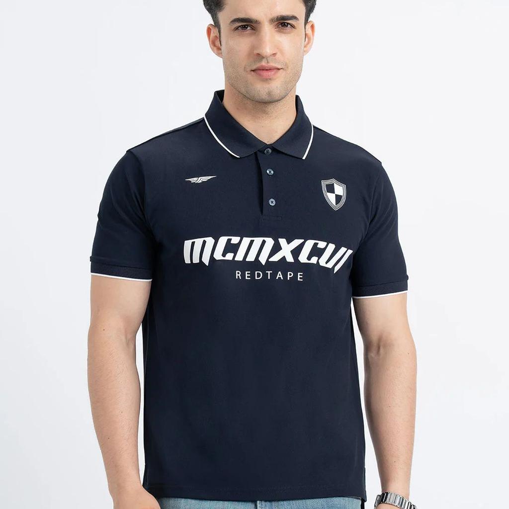 Polo T Shirts for Men in Dark Navy | Half Sleeve T Shirt