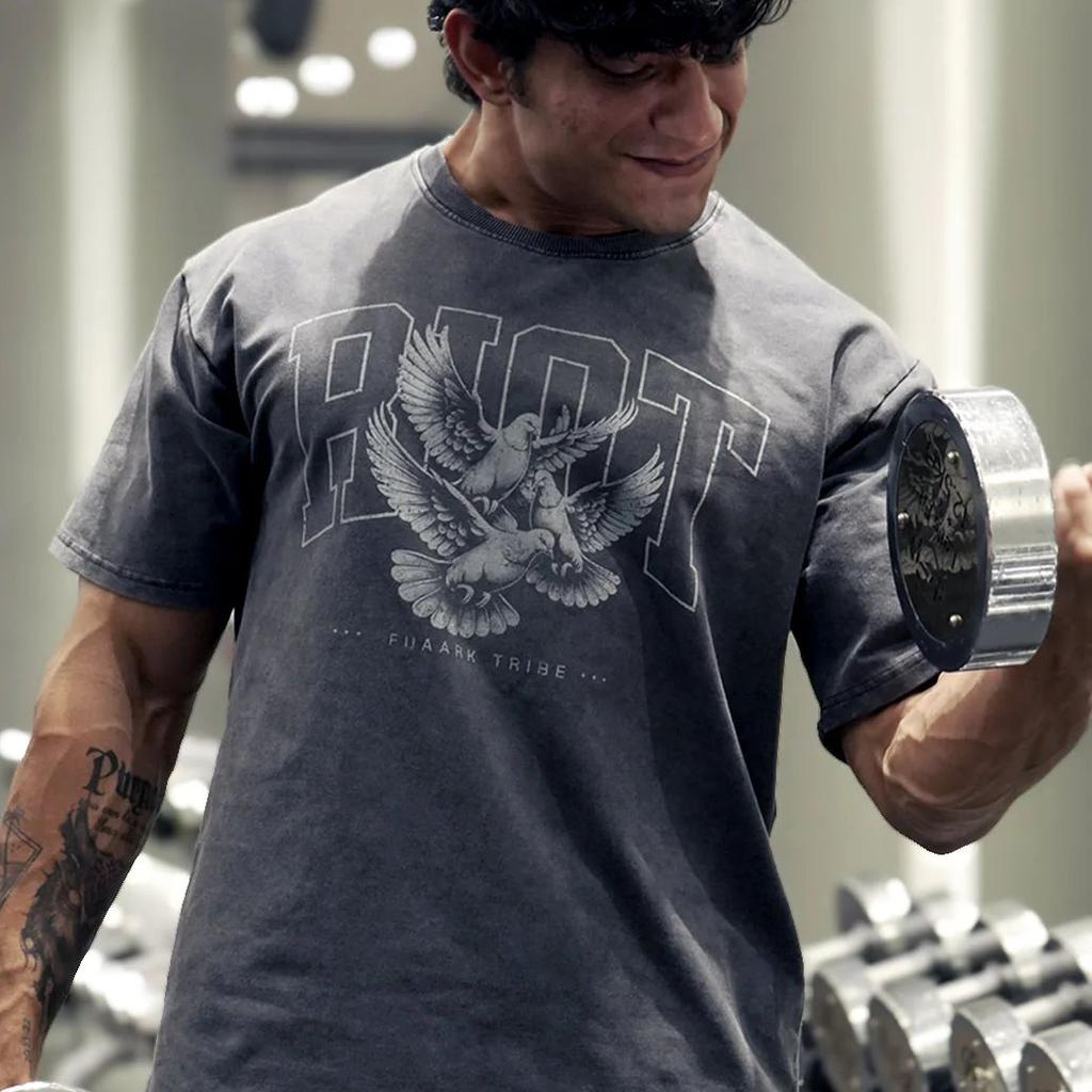 Shadow Washed Oversized T-shirt Dark Grey