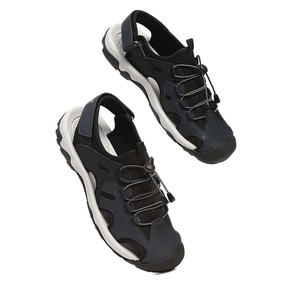 Leap7X TAISON-1 Black Casual Fisherman Sandals for Men by Liberty — photo 7