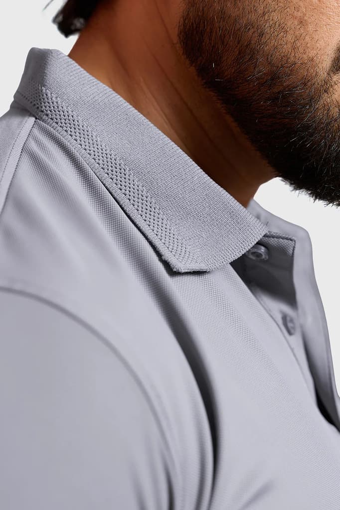 Obsidian Polo T-shirt Light Grey — photo 5