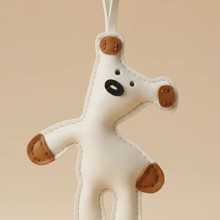 Teddy Bag Charm - White — photo 3
