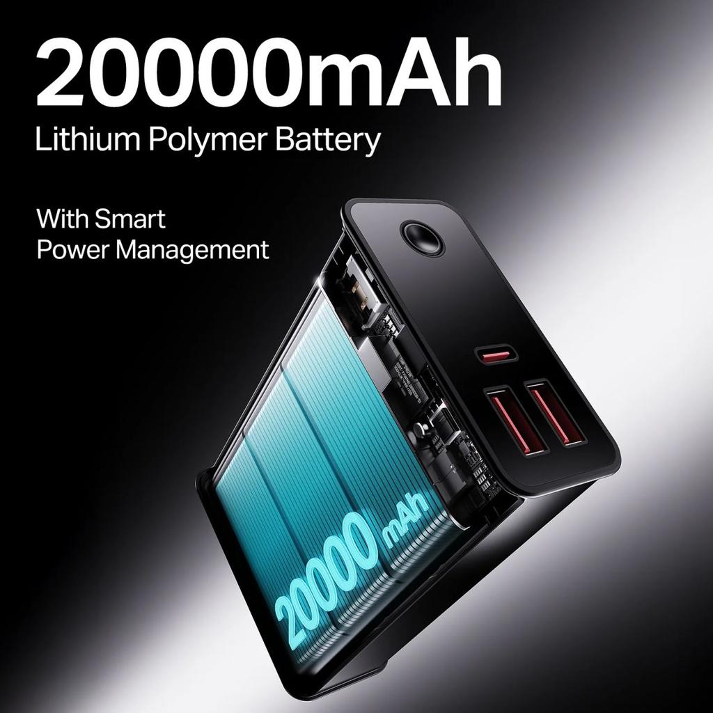 boAt Energyshroom PB400 Pro | 20000 mAh Powerbank with 2-way 22.5W fast charging,Pass-Through Charging, 12-Layer Smart IC Protection, Aluminium Casing & Compact — photo 6
