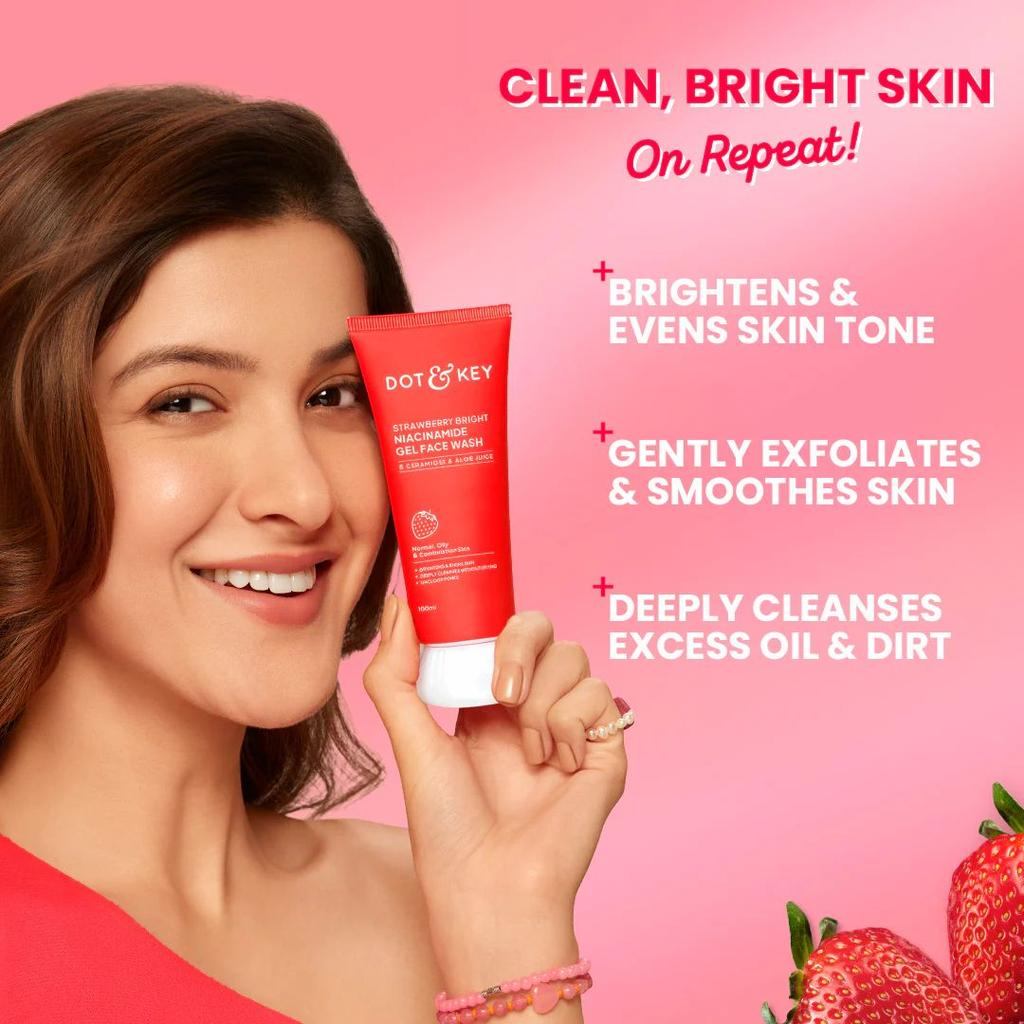 Strawberry Bright Niacinamide Gel Face Wash — photo 4