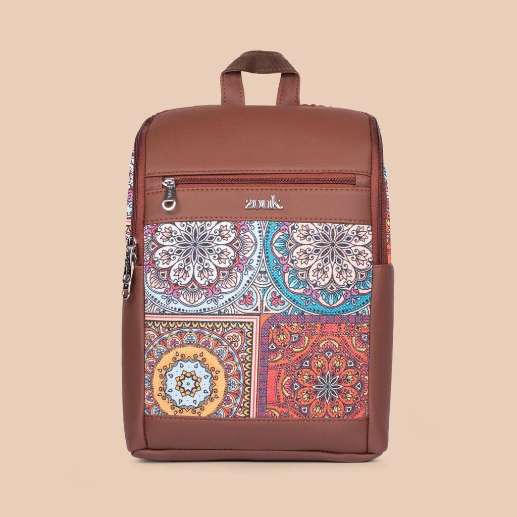 Multicolor Mandala Print Amalia Daypack & Multicolor Mandala Print Flap Sling Bag Combo — photo 2