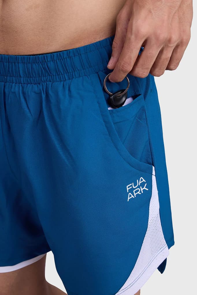 2 in 1 Mesh Shorts Teal — photo 4