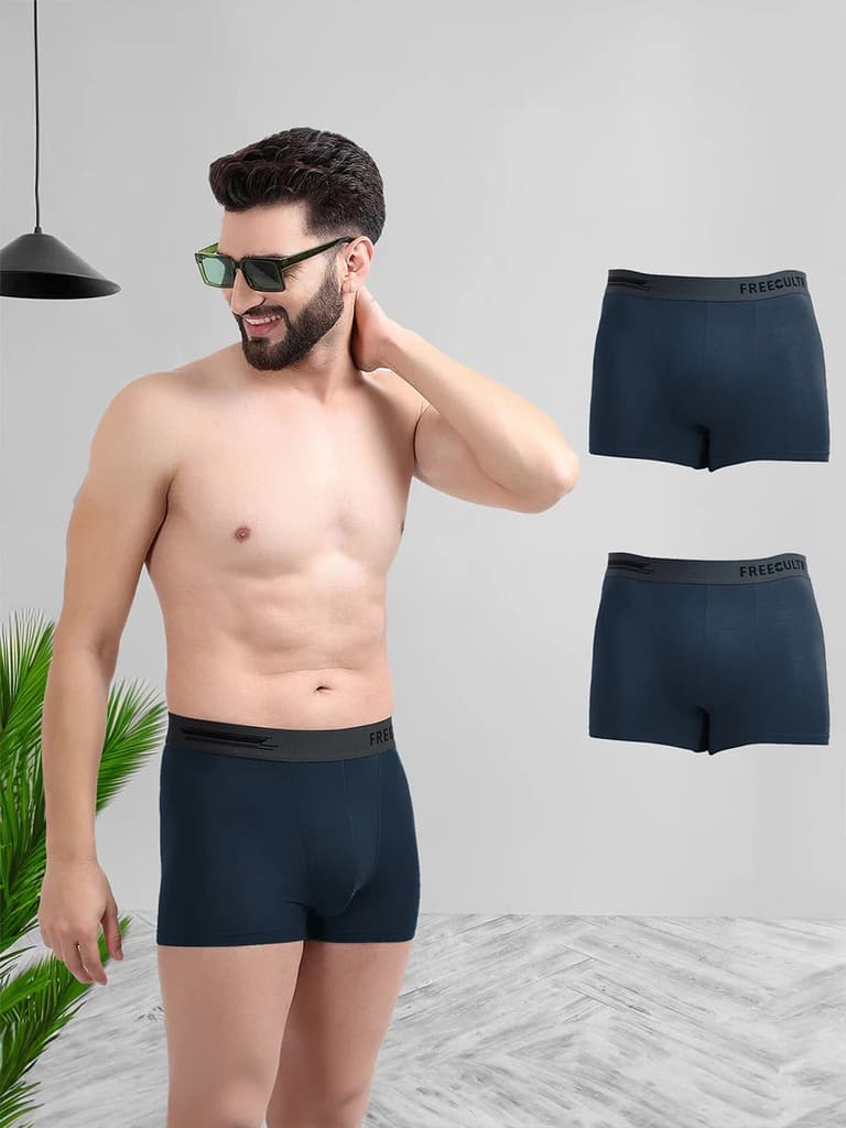 All Same Colors Men's Anti-Bacterial Micro Modal Trunk (Pack of 3) — photo 11
