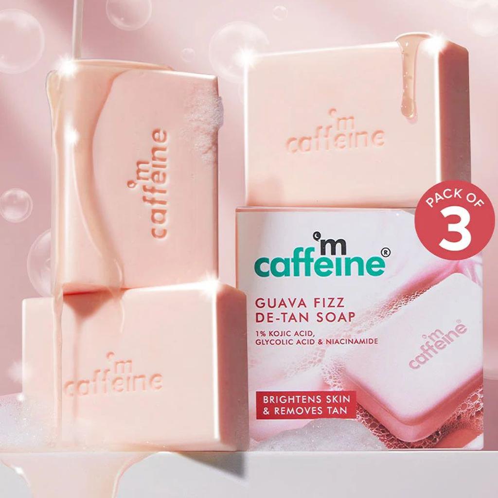 1% Kojic Acid & Glutathione Guava Fizz Soap - 300g (3x100g)