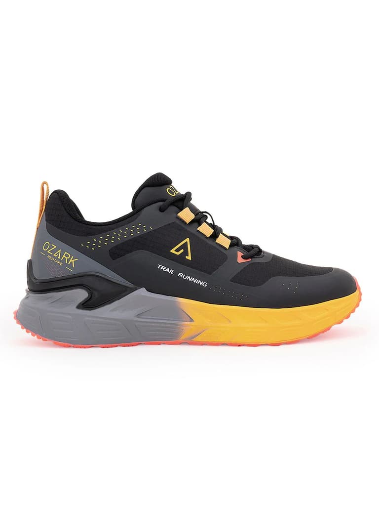 Yellow and Grey Trail Running Shoes for Men | Low-Cut Outdoor — photo 2